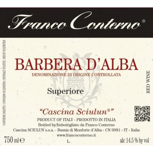 Franco Conterno Barbera d'Alba Superiore Cascina Sciulun DOC 2021